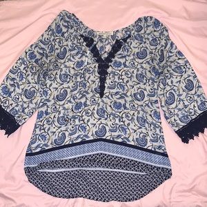 Daniel Rainn Patterned Blouse